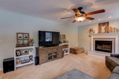 New plush carpet in family room.