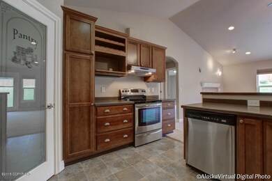 Kitchen With Walk-In Pantry
