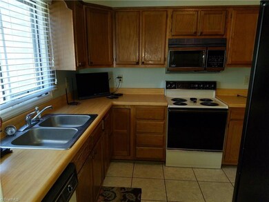Kitchen located just off the dining room