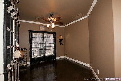 Formal Dining with stained concrete floors