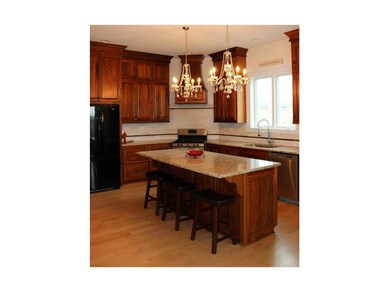 Solid Oversize Walnut Cabinets, Granite, Stainless