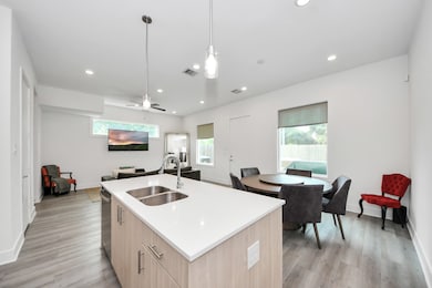 A sleek modern layout sets the tone for both casua