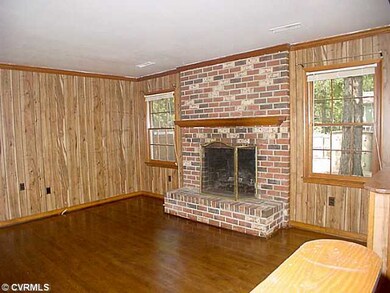 Den/Family/Great Room - Family room with brick fir