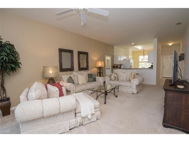 View of living room from master bedroom.