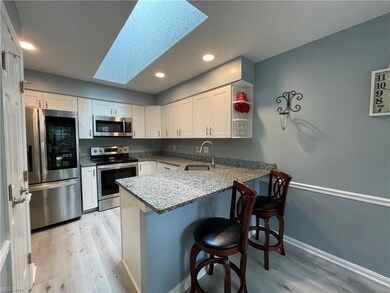 remodeled kitchen with skylight