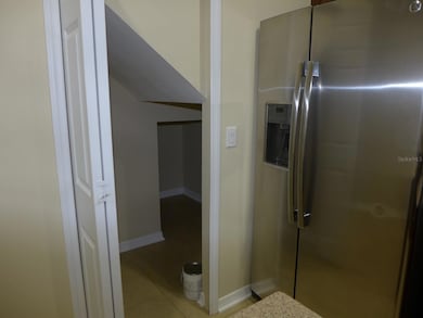 Closet storage under stairs