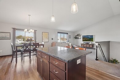 Open layout connects seamlessly to the dining and living areas