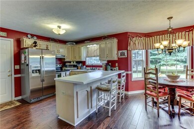 Spacious kitchen for impromptu meals at the bar....
