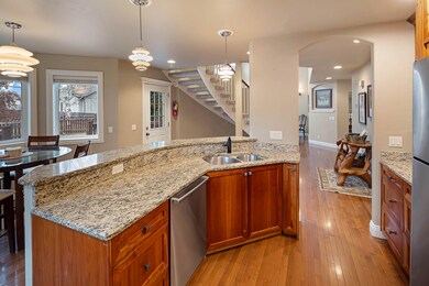 kitchen - view to living room
