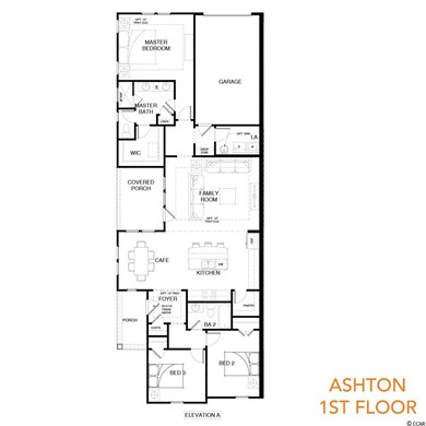 One Story living, with attached garage.