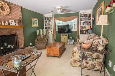 Large Lower Level Family Room with Fireplace opens