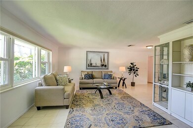 Living Room with built in bookcases