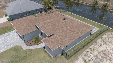 View of subject property featuring a nearby body o