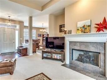 There is a gas fireplace - the perfect place to cu