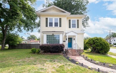 View of front of home with a front lawn