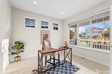 gorgeous natural light pours through the windows.
