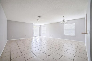Open living/dining area