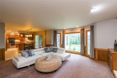 Family Room, Dining Area and Kitchen
