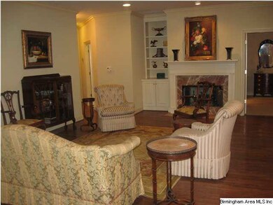 Great room is so spacious and open with cozy firep