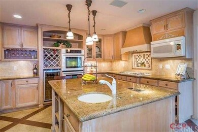 Beautiful granite counters with custom cabinets