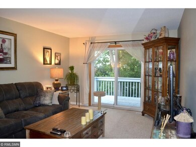 Large living room with sliding glass doors with a 