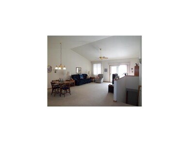 Living Room. Open Great Room has a vaulted ceiling