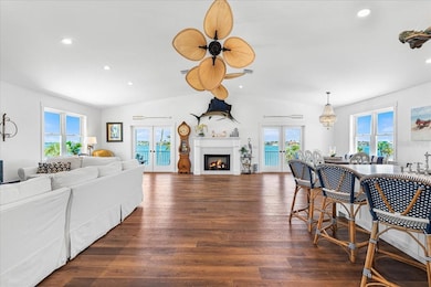 As you enter the room, take it all in, the open concept yet still huggable.