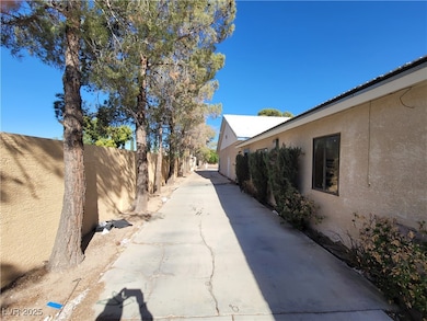 View of home's exterior featuring stucco siding