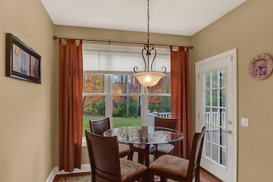 Eat-in Kitchen, dining area with door leading to t