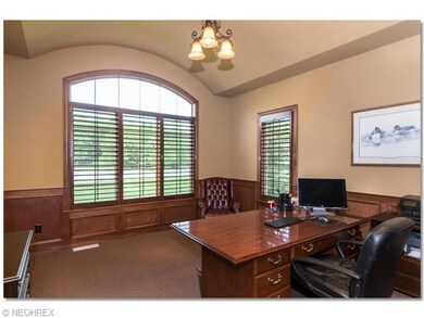 Office on first floor with beautiful barrel ceilin