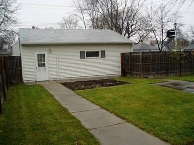 Backyard View to Garage