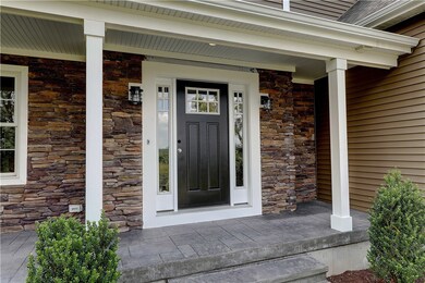 Front Porch with beautiful stonework