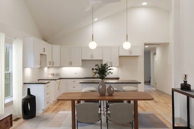 virtually staged dining area