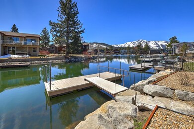 Private boat dock with gorgeous mountain views.