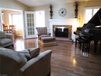 Vaulted ceilings add to the beauty of this room.