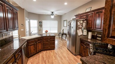 Very spacious kitchen with lots of storage room.
