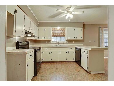 Photo. Kitchen boost lots of  cabinet space with c