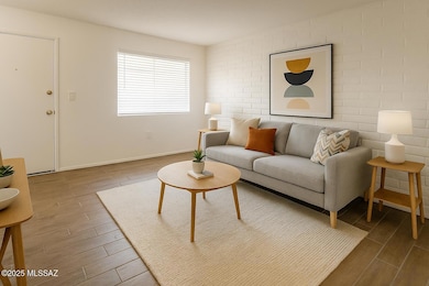 Modern Living Room with Abstract Art