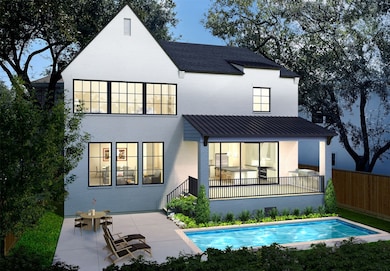 Exterior Back Rendering - Pool/Back yard finish out NOT included. This is an artist rendering only of what a Buyer could choose to add in the future.