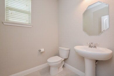 First floor half bath