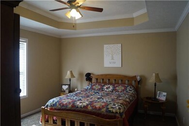 Trey ceiling in Master bedroom.