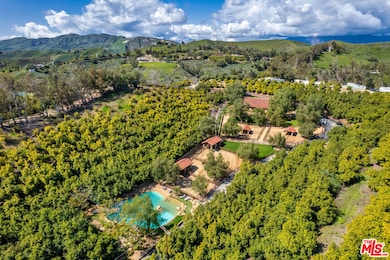 Bird's Eye View of Farm