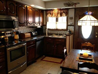 Kitchen. View of the kitchen from the dining room.