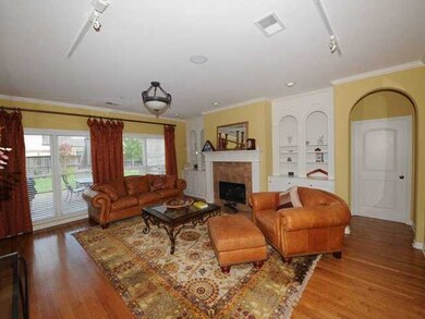 Fine craftsmanship accentuates this inviting livin