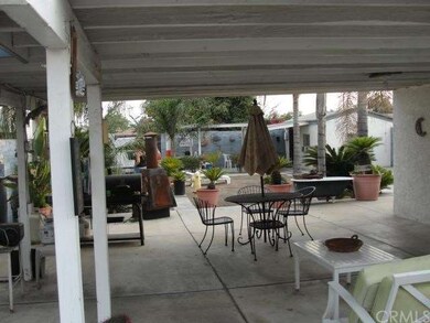 Covered patio entertainment area