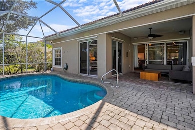 Pool featuring outdoor lounge area, a patio area, 