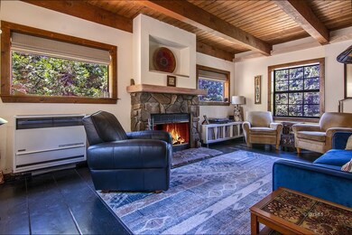 Living room with picture windows