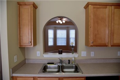 Maple cabinets and a new stainless appliance package.  