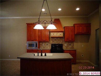 Gorgeous lighting in kitchen.