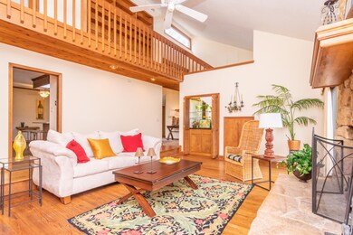 livng room with loft